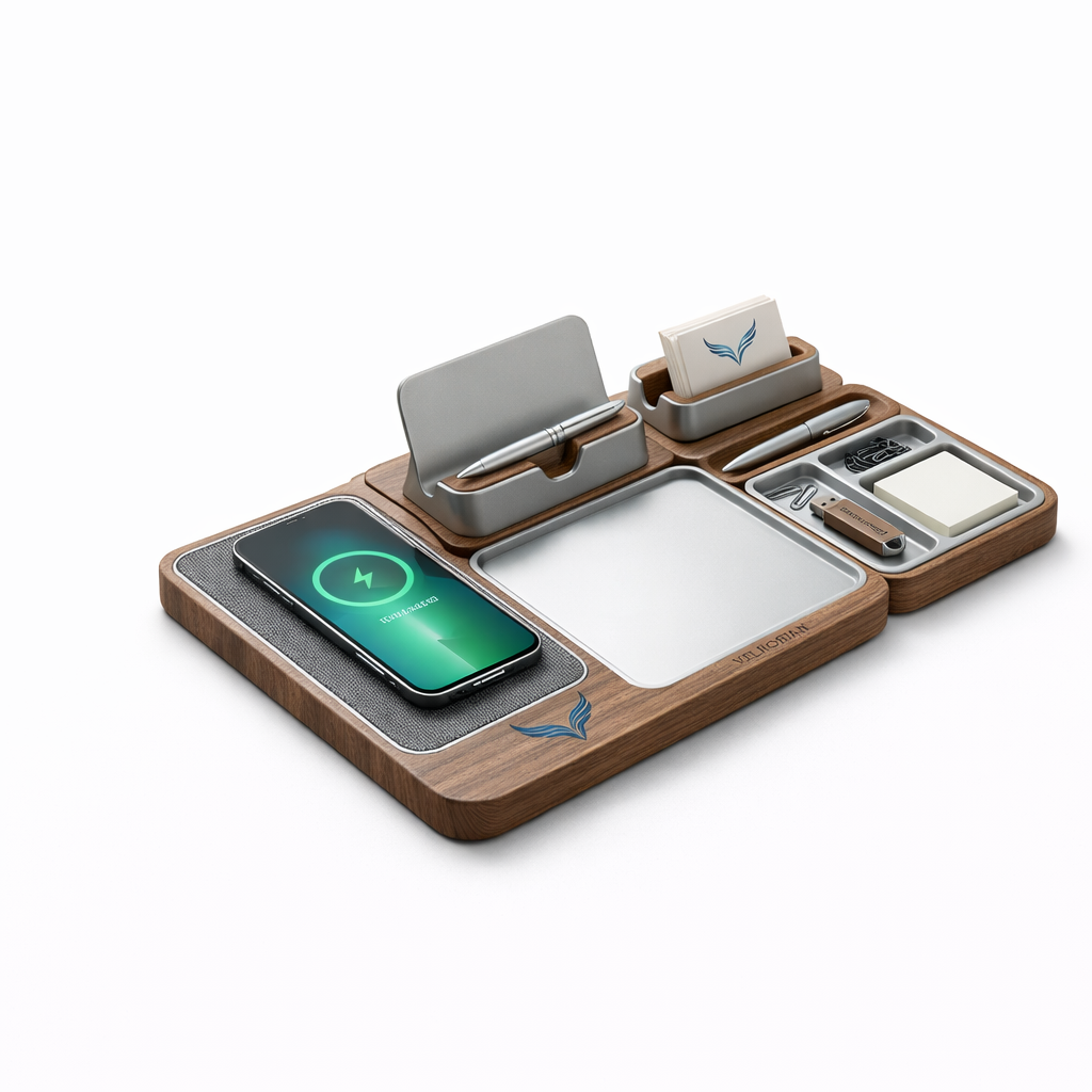Velnorian™ Premium Wireless Charging Desk Organizer